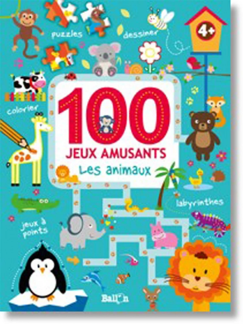 100 jeux amusants : les animaux