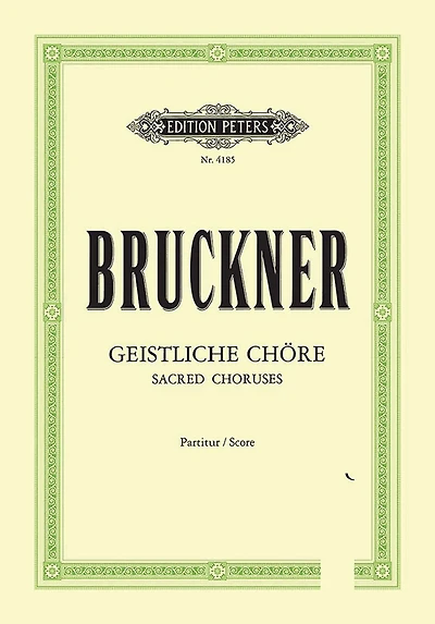 10 Sacred Choruses (Motets) : Mixed Choir (4-8 Parts), some with T Solo/3 Trb./Org.; 1 for Male Choir and 4 Trb.