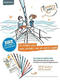1 temps pour 2 : by 2 minutes de bonheur ! - 10 rendez-vous pour prendre soin de votre couple T.1