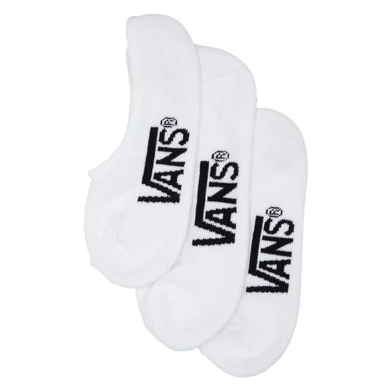 Vans Men's Classic Super No-Show Socks in White, Nylon