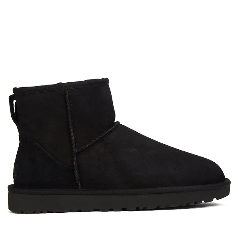 UGG Women's Classic Mini Winter Boots Black, Leather