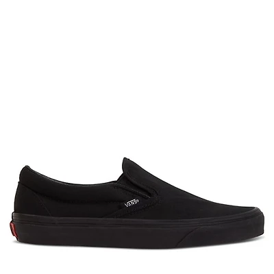 Vans Classic Slip-Ons Black, Womens / Mens Leather