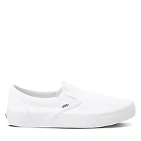 Vans Classic Slip-Ons White, Womens / Mens Leather