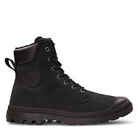 Palladium Pampa Sport Cuff WPS Waterproof Boots Black Nubuck, Womens / Mens Leather