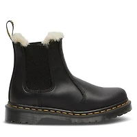 Dr. Martens Women's 2976 Leonore Faux Fur Lined Chelsea Winter Boots Black, Leather