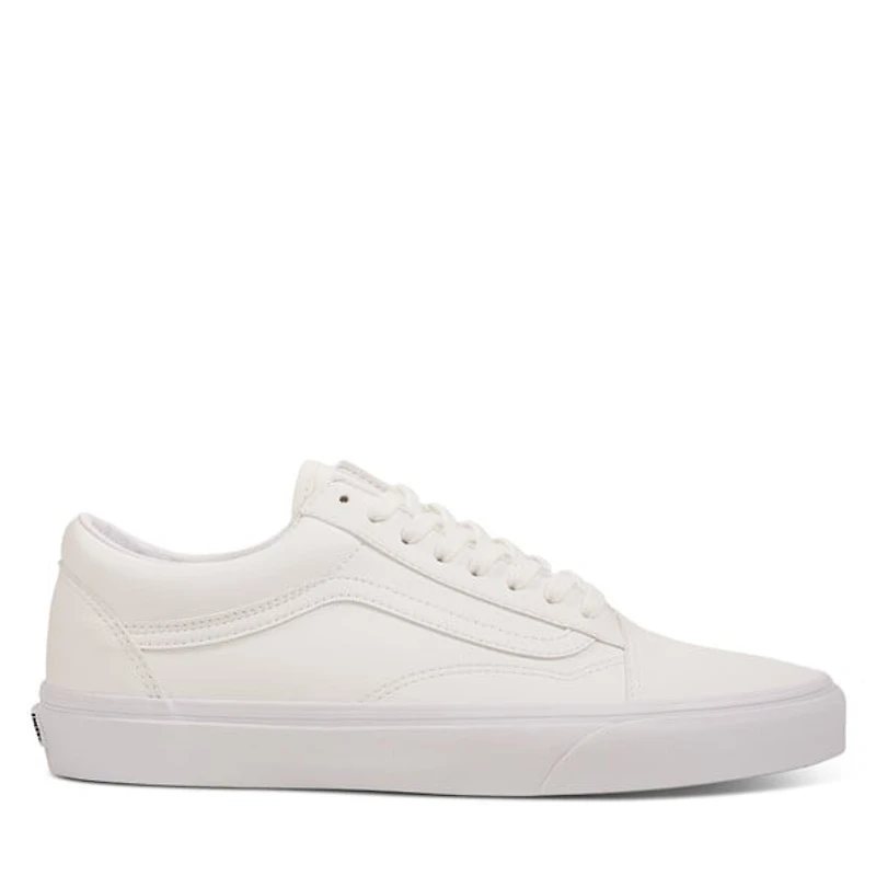 Vans Men's Old Skool Leather Sneakers White,