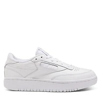 Reebok Women's Club C Double Sneakers White, Leather