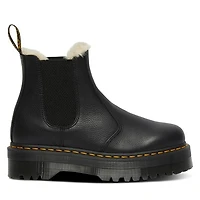 Dr. Martens Women's 2976 Quad Fur Chelsea Boots Black, Leather