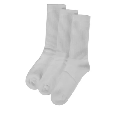 Floyd Women's Crew Socks in White, Polyester