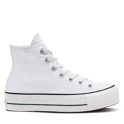 Converse Women's Chuck Taylor All Star Lift Hi Sneakers White, Canvas