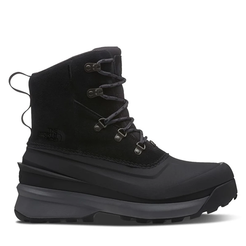 The North Face Men's Chilkat V Lace-Up Winter Waterproof Boots Black, Suede