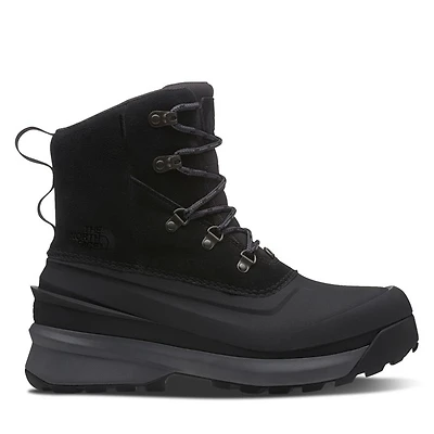 The North Face Men's Chilkat V Lace-Up Winter Waterproof Boots Black, Suede