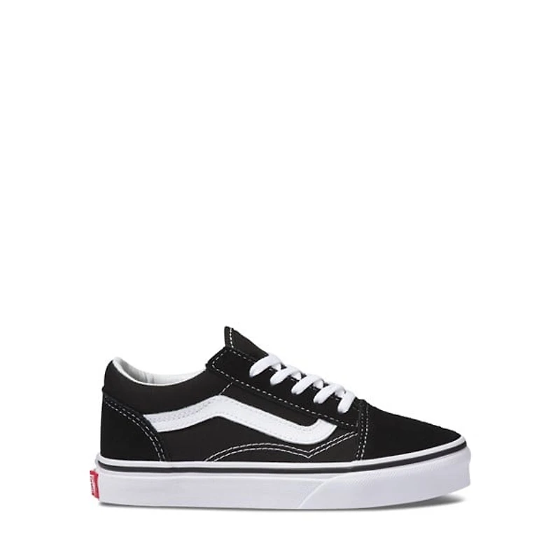 Vans Little Kids' Old Skool Sneakers Black White, Largeittle Kid Canvas