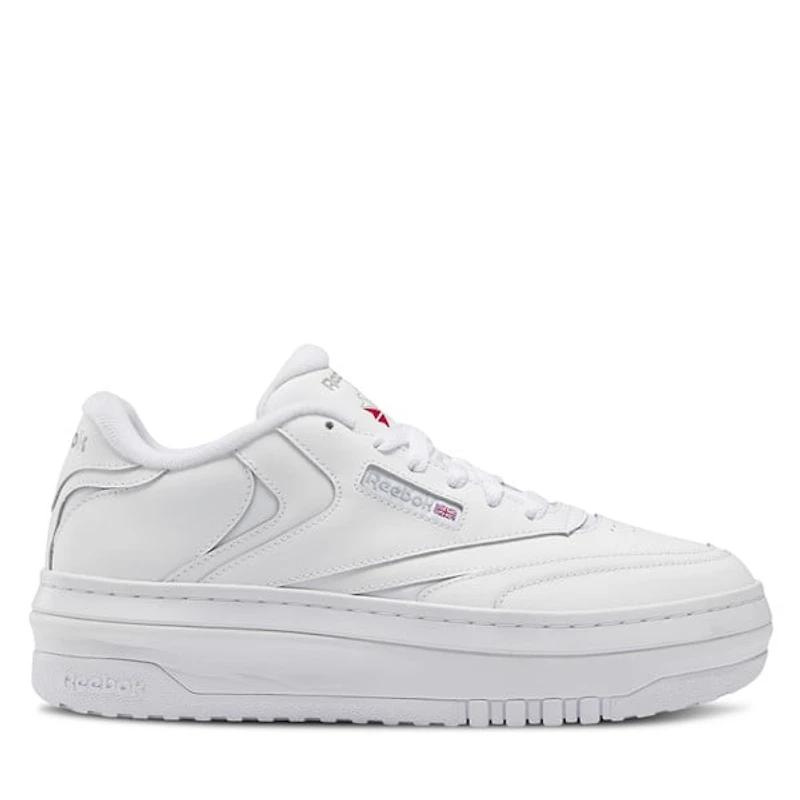 Reebok Women's Club C Extra Platform Sneakers in White, Size 10, Leather
