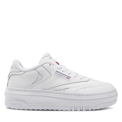 Reebok Women's Club C Extra Platform Sneakers in White, Size 10, Leather
