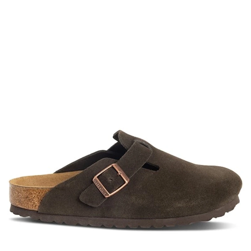 Birkenstock Women's Boston Clogs Mocha Brown, / EU Suede