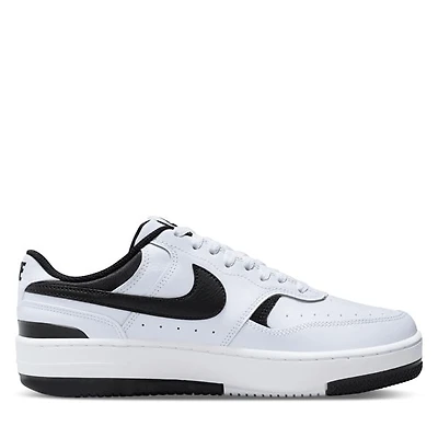 Nike Women's Gamma Force Platform Sneakers White Black, Leather