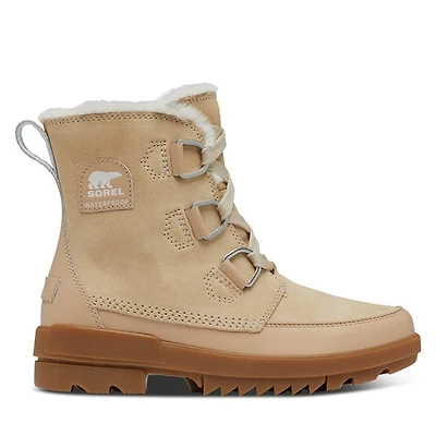 Sorel Women's Tivoli IV Winter Waterproof Boots Ceramic Beige, Leather