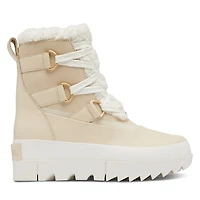 Sorel Women's Joan of Arctic Winter Waterproof Boots Beige/White White Os, Leather