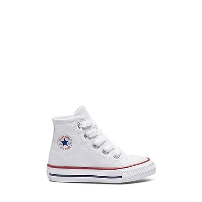 Converse Toddler's Chuck Taylor Hi Sneakers White, Toddler Canvas