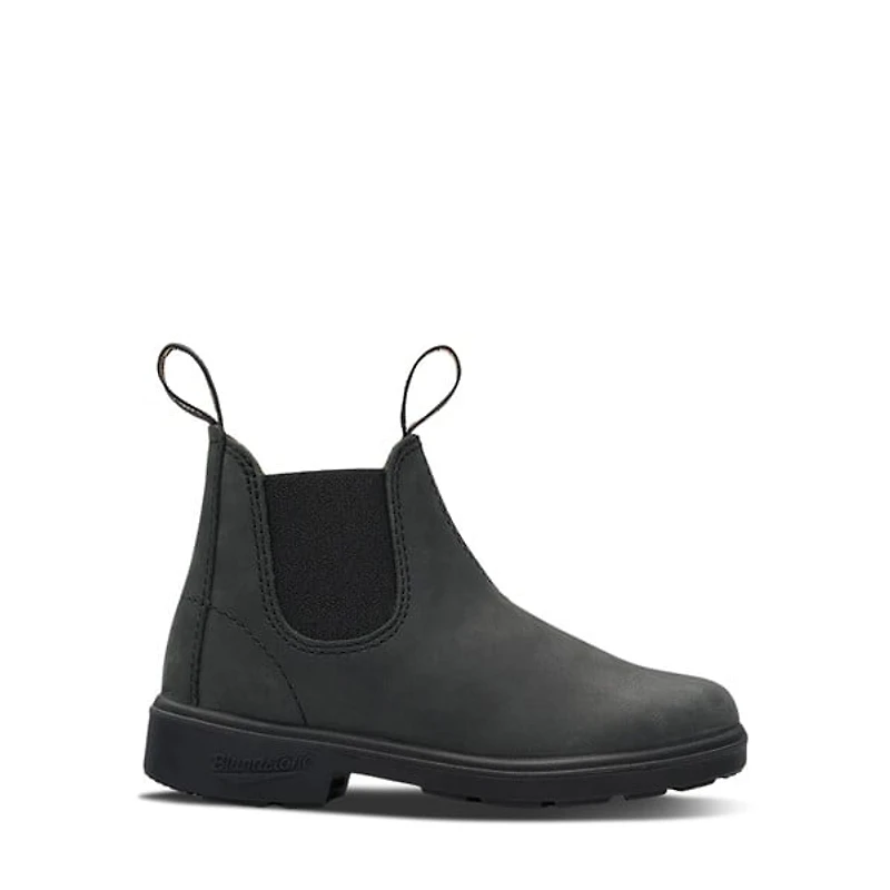 Blundstone Little Kids' 1325 Chelsea Waterproof Boots Rustic Black Misc, Largeittle Kid / Aus Leather