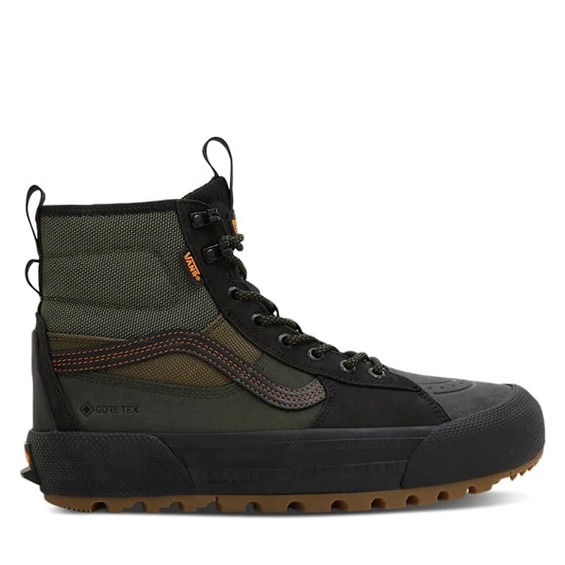 Vans Men's SK8-Hi GORE-TEX MTE-3 Sneaker Boots Black/Olive Green, Leather