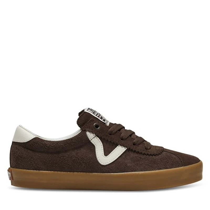 Vans Sport Low Sneakers in Chocolate/White in Brown, Size Womens 5.5 / Mens 4, Leather