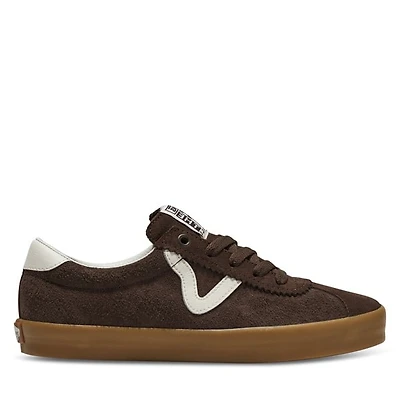 Vans Sport Low Sneakers in Chocolate/White in Brown, Size Womens 5.5 / Mens 4, Leather
