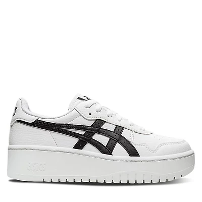 ASICS Women's Japan S PF Sneakers Black in White Misc, Size 7.5, Leather