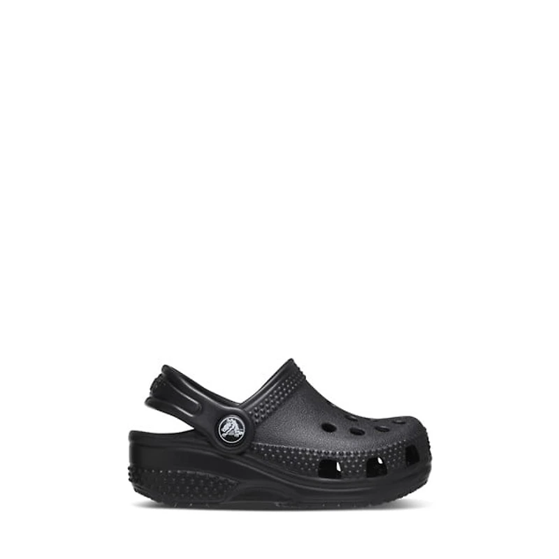 Crocs Baby's Classic Clogs in Black, Size Baby 2