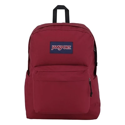 JanSport Superbreak Plus Backpack in Bordeaux Div., Polyester