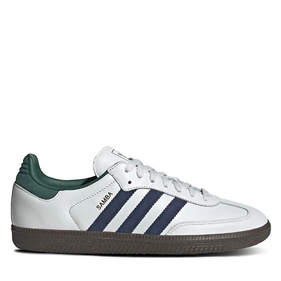 adidas Samba OG Sneakers White Navy Green, Womens / Mens Leather