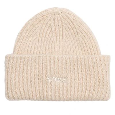 Vans Densmore Wide Cuff Beanie Hat in Beige, Acrylic