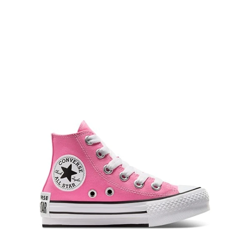 Converse Little Kids' Chuck Taylor All Star EVA Lift Hi Sneakers in Rose Misc, Size Largeittle Kid 3, Canvas