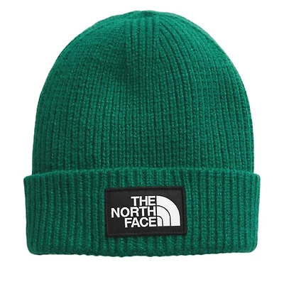 The North Face Logo Box Beanie Hat in Green, Acrylic