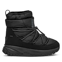 UGG Women's Yose Puffer Winter Waterproof Boots Black, Leather