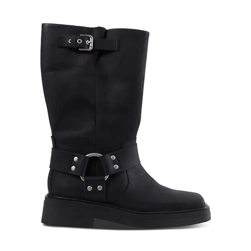 Vagabond Shoemakers Women's Eyra Tall Boots in Off-Black, Size 7, Nubuck