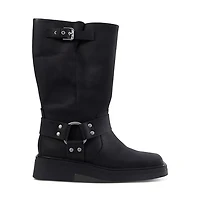 Vagabond Shoemakers Women's Eyra Tall Boots in Off-Black, Size 7, Nubuck