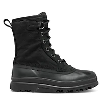 Sorel Men's Caribou Royal Waterproof Lace-Up Boots Black, Canvas