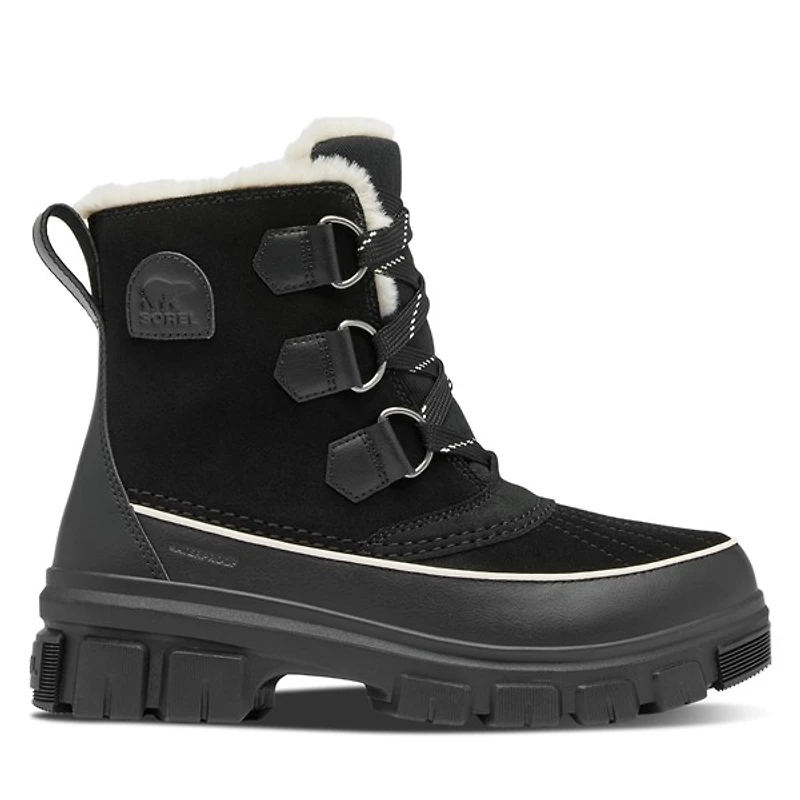Sorel Women's Tivoli V Winter Waterproof Boots Black, Leather