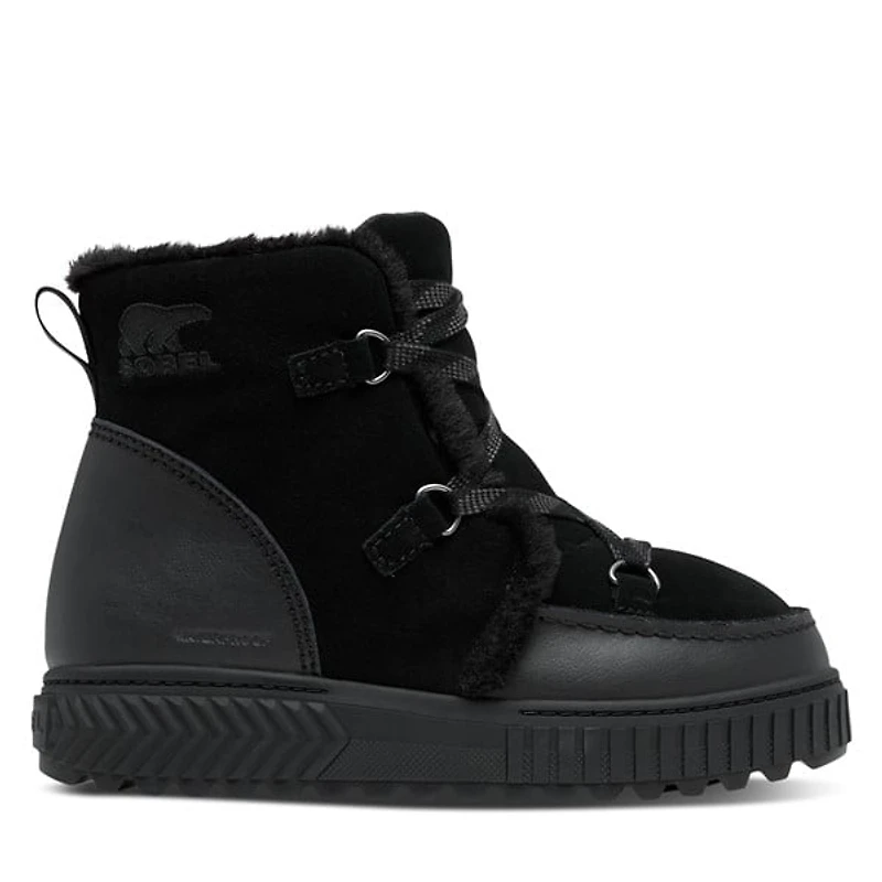 Sorel Women's Ona Ave Alpine Winter Waterproof Boots Black, Suede