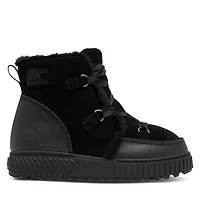 Sorel Women's Ona Ave Alpine Winter Waterproof Boots Black, Suede