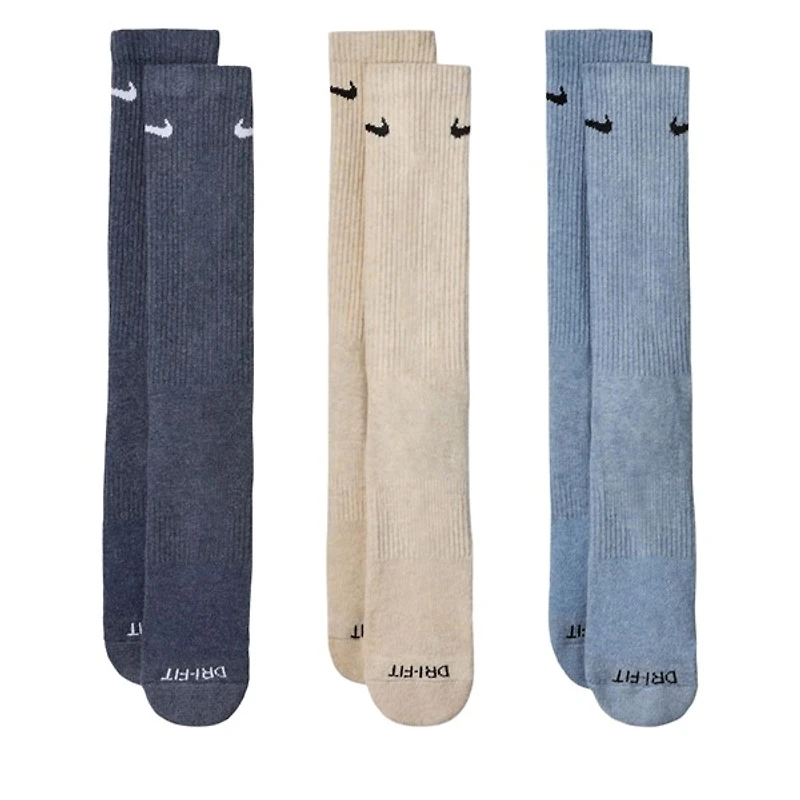 Nike Everyday Cushion Crew Socks /Beige/Light Green, Polyester