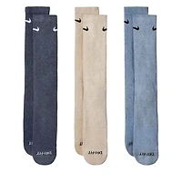 Nike Everyday Cushion Crew Socks /Beige/Light Green, Polyester