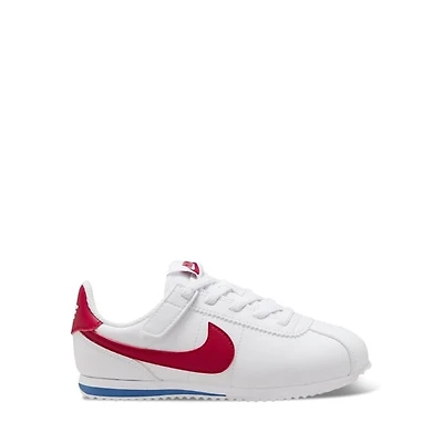 Nike Little Kids' Cortez Sneakers White/Red White Misc, Largeittle Kid Textile