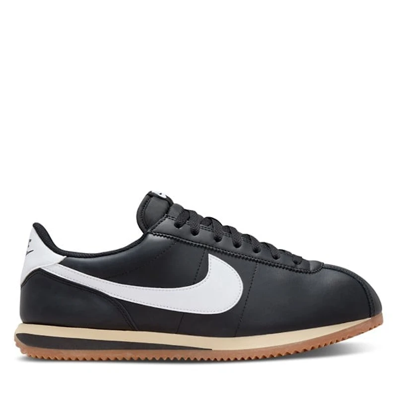 Nike Men's Cortez Sneakers in Black / Black Misc, Size 8.5, Leather