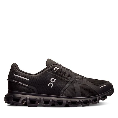 On Women's Cloud 6 Athletic Sneakers Black, Rubber