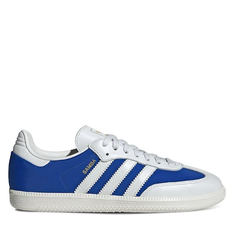 adidas Men's Samba OG Sneakers White/Blue, Nylon