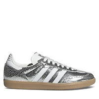 adidas Women's Samba OG Sneakers Metallic Argent, Leather