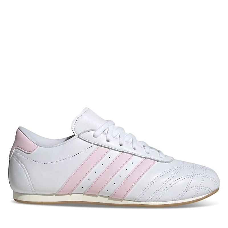 adidas Women's Taekwondo Sneakers White/Pink White Misc, Leather